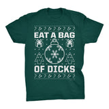 Eat a Bag of Dicks Funny Christmas t-shirt - Forest Green