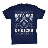 Eat a Bag of Dicks Funny Christmas t-shirt - Navy