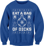 Eat a Bag of Dicks Funny Christmas sweatshirt - Royal