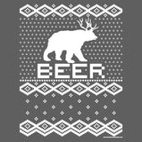 Bear Deer Beer Funny Christmas t-shirt - additional product image