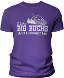 Big Bucks Landscape Men's hunting t-shirt - Purple