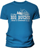 Big Bucks Landscape Men's hunting t-shirt - Sapphire