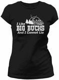 Big Bucks Landscape Women's hunting t-shirt - Black