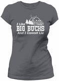 Big Bucks Landscape Women's hunting t-shirt - Charcoal