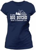 Big Bucks Landscape Women's hunting t-shirt - Navy