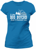 Big Bucks Landscape Women's hunting t-shirt - Sapphire