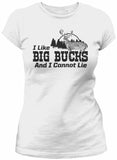 Big Bucks Landscape Women's hunting t-shirt - White