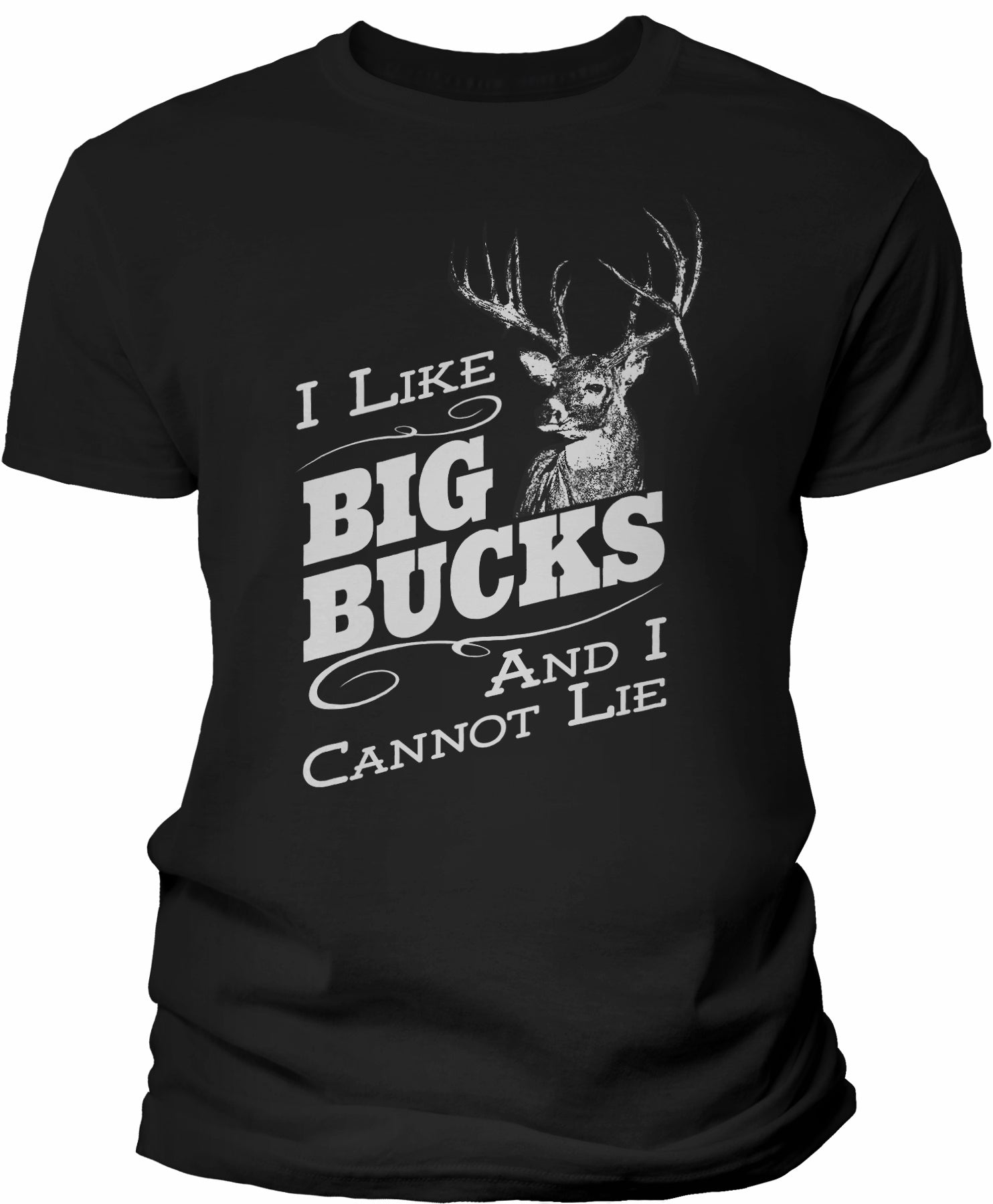 Big Bucks Vintage Men's hunting t-shirt - Black
