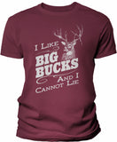 Big Bucks Vintage Men's hunting t-shirt - Maroon