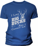 Big Bucks Vintage Men's hunting t-shirt - Royal