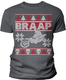 BRAAP Dirt Bike Motocross Christmas t-shirt - Charcoal