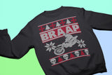 BRAAP Dirt Bike Motocross Christmas sweatshirt - additional product image