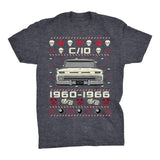 1960-1966 Chevy C10 Grumpy Christmas t-shirt - Dark Heather