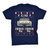 1960-1966 Chevy C10 Grumpy Christmas t-shirt - Navy
