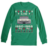 1960-1966 Chevy C10 Grumpy Christmas long sleeve shirt - Kelly