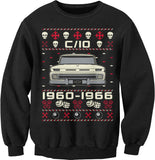 1960-1966 Chevy C10 Grumpy Christmas sweatshirt - Black