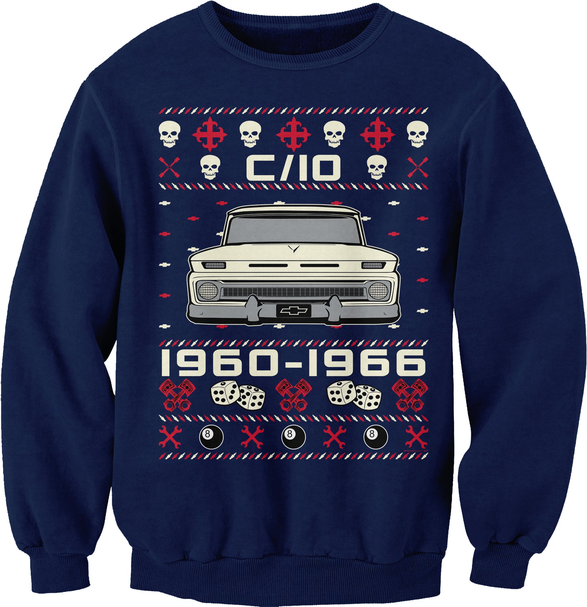 1960-1966 Chevy C10 Grumpy Christmas sweatshirt - Navy