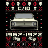 1967-1972 Chevy C10 Glamour Christmas long sleeve shirt - additional product image