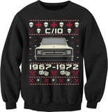 1967-1972 Chevy C10 Glamour Christmas sweatshirt - Black