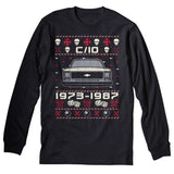 1973-1987 Chevy C10 Square Body Christmas long sleeve shirt - Black