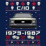 1973-1987 Chevy C10 Square Body Christmas long sleeve shirt - additional product image