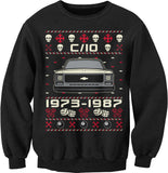 1973-1987 Chevy C10 Square Body Christmas sweatshirt - Black