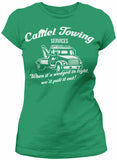 Camel Towing women shirt in Kelly Green