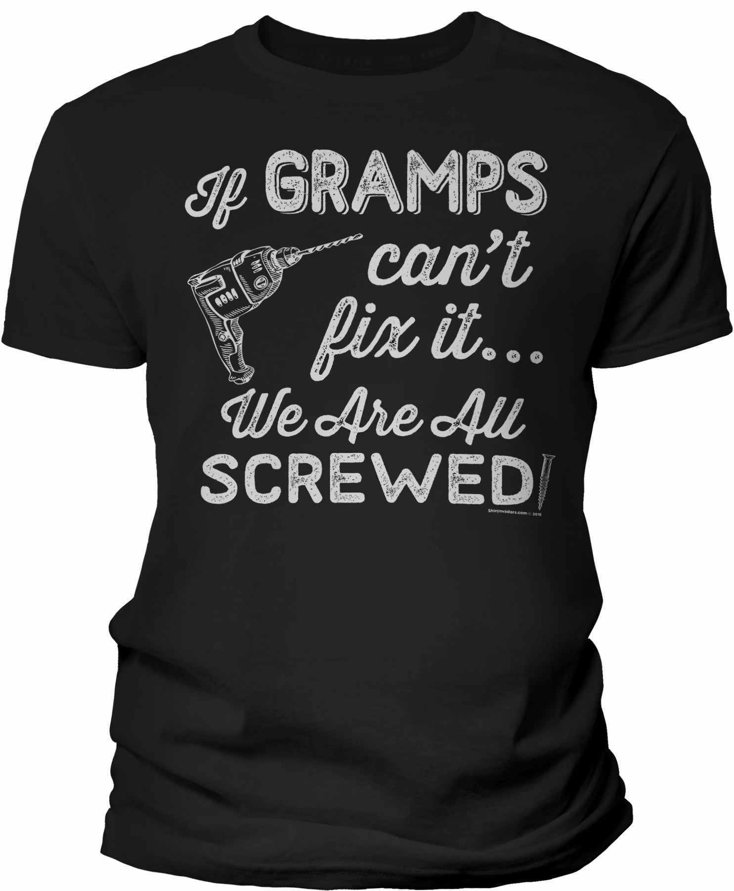 If Gramps Can't Fix It shirt in Black