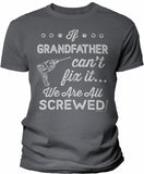 If Grandfather Can't Fix It shirt in Charcoal