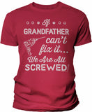 If Grandfather Can't Fix It shirt in Red