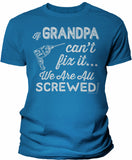 If Grandpa Can't Fix It shirt in Sapphire