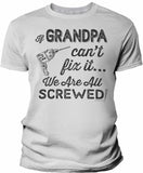 If Grandpa Can't Fix It shirt in White