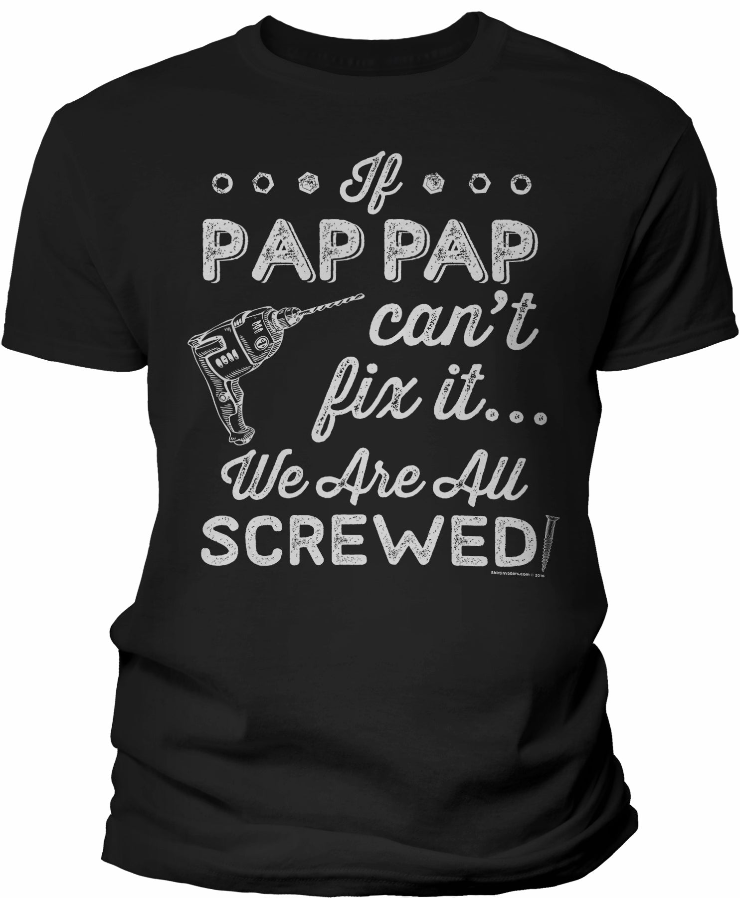 If PapPap Can't Fix It shirt in Black