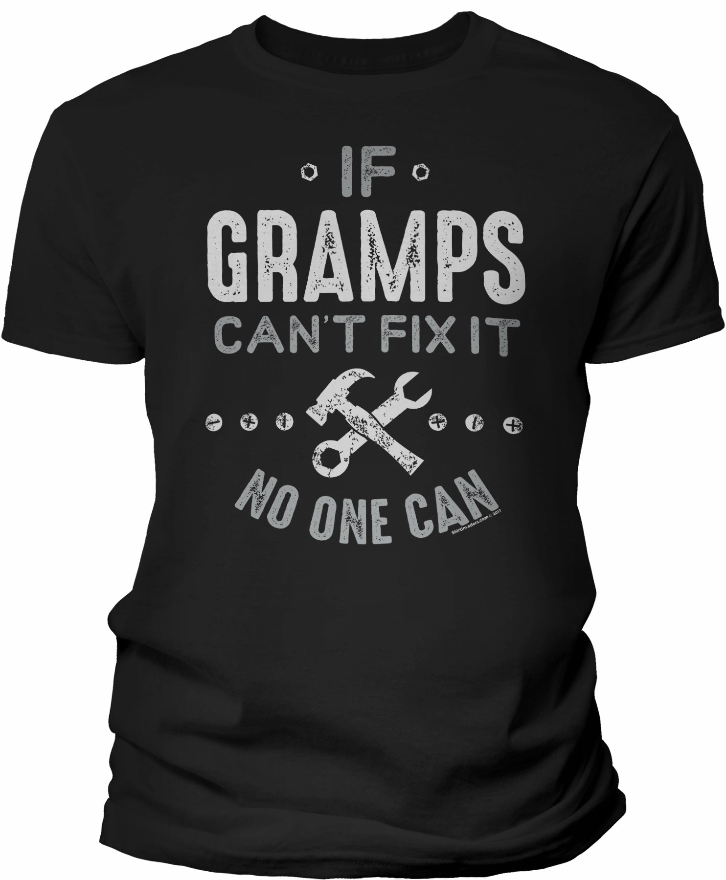 If Gramps Can't Fix It shirt in Black