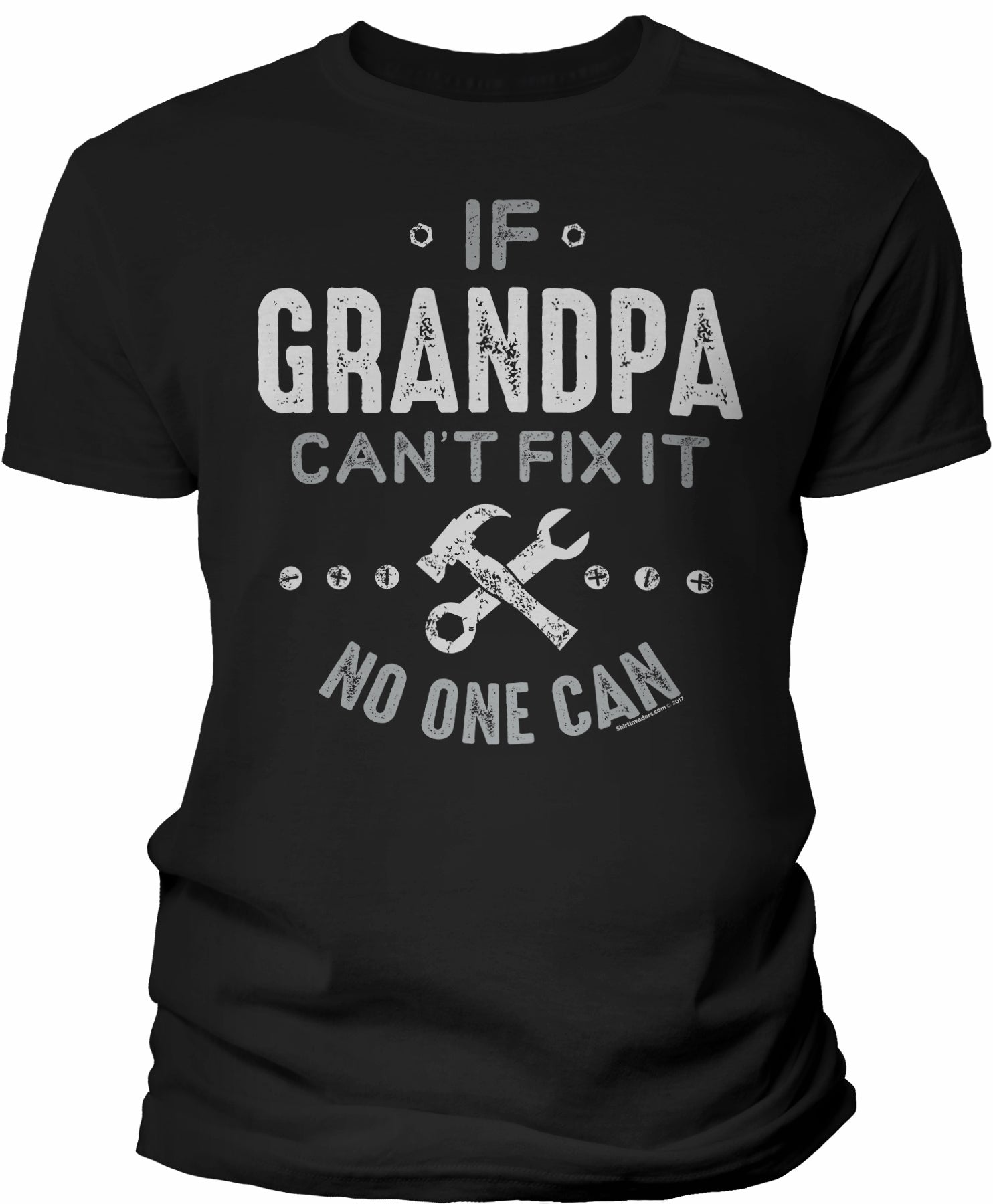 If Grandpa Can't Fix It shirt in Black