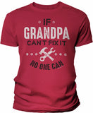 If Grandpa Can't Fix It shirt in Red