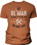 If Ol' Man Can't Fix It shirt in Texas Orange