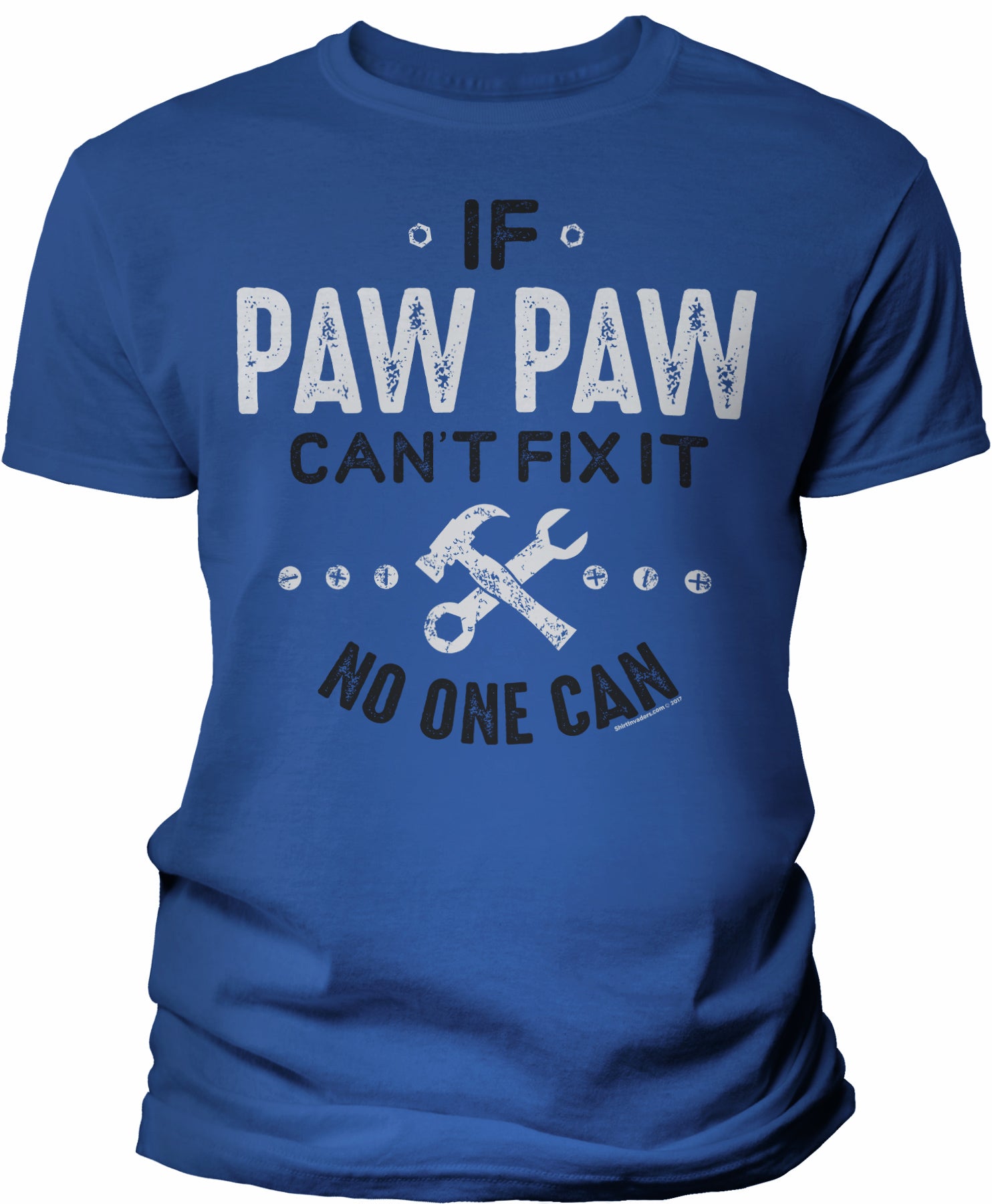 If PawPaw Can't Fix It shirt in Royal