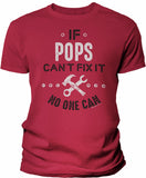 If Pops Can't Fix It shirt in Red