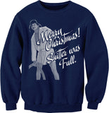 Cousin Eddie Shitter Was Full Christmas sweatshirt - Navy