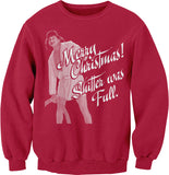 Cousin Eddie Shitter Was Full Christmas sweatshirt - Red