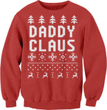 Daddy Claus Funny Christmas sweatshirt - Red