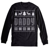 Daddy Funny Christmas long sleeve shirt - Dark Heather