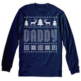 Daddy Funny Christmas long sleeve shirt - Navy