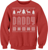 Daddy Funny Christmas sweatshirt - Red