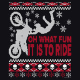 Oh What Fun Dirt Bike Christmas long sleeve shirt - additional product image