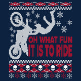 Oh What Fun Dirt Bike Christmas long sleeve shirt - additional product image