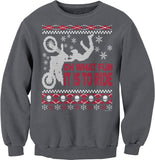 Oh What Fun Dirt Bike Christmas sweatshirt - Charcoal