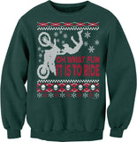 Oh What Fun Dirt Bike Christmas sweatshirt - Forest