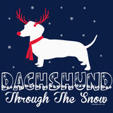 Dachshund Through the Snow Rudolph Christmas sweatshirt - additional product image